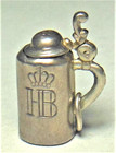      Vtg  German Hofbr  u Beer Hb Hofbrauhaus Sterling Stein Mug Charm Pendant  2