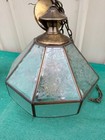 Vintage Tiffany Style Clear Glass Hanging Ceiling Light Fixture Swag Lamp 15 