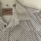 Rafter C Cowboy Collection Men   s Cotton Shirt Size Large Snap Button B w Print