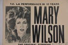 Vintage Mary Wilson The Supremes Window Card The Roxy Theatre La Ink Signed