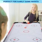 58 Inch Led Folding Air Hockey Table For Family  Foldable Sports Hockey Game Set