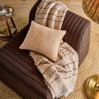 Cozy Stripe Throw Blanket Sour Cream tan - Hearth   Hand With Magnolia