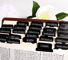 Black Bible Tabs For Men - Paper Index Tabs For Scripture Study   Chapter Marker