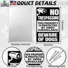 Loopeer 2 Pack Beware Of Dog Signs - 12 X 8 Inch No Trespassing Warning Metal Ti