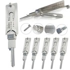 2-in-1 Stainless Steel Key Decoder Tool Precision Hook Lock Pick Portable