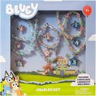 Bluey Girl s Jewelry Set - Dress Up Toy Jewelry Box Set With Bead Necklace  B   