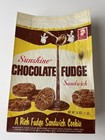 1960 s Sunshine Chocolate Fudge Cookie Bag Vintage Kids Food