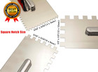 Tile Tools Stainless Steel Square Notched Trowel Set 3 Pc