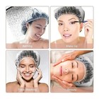 Disposable Shower Caps Plastic Clear Hair Cap Large Thick Waterproof Bath Caps