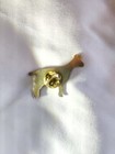 Goat Enamel Lapel Pin Vintage Black  White Hat Tie Tac New R o c  Taiwan