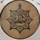 Vintage The C c Supper Club Door County  Wi Wooden Nickel -  2 Token Wisconsin