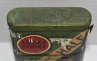 Vintage Buckingham Bright Cut Plug Lucky Strike Half   Half Tobacco Pocket Tin