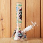 7 8  Octopus Fluorescent Glass Bong Glass Water Pipe Tobacco Smoking Beaker 14mm