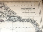 1876 Mcnally System Of Geography Atlas-map Of The West Indies Caribbean Cuba