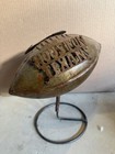 Houston Texans Brass Metal Football With Stand Vintage Collectible Rare