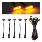  5pcs Car Front Grille Light  Bright Led Grill Lights With 5 Pcs Black yellow