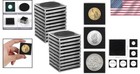 40pcs Adjustable 2x2 Coin Holder Snap Capsule 40mm Silver Dollar Collection Case