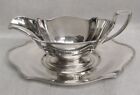 Gorham Plymouth Sterling Silver Gravy Boat With 9  Under Tray  a2803