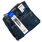 Wrangler Relaxed Fit Jeans Mens 36x30 Stretch Straight Leg Dark Blue Casual Nwt