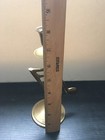 Vintage 1960s Brass Musical Note Single Taper Candle Holder Stand Candlestick