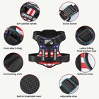 Service Dog Harness Reflective Dog Vest Harness With 5 Pcs Patches Adjustable