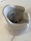 Bumbo Baby Booster Floor Seat  Gray  Adjustable Safety Harness Straps