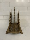 Vintage Brass Ornate Double Letter Holder-maitland Smith