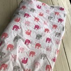 Pottery Barn Crib Sheet - Elephant Collection For Baby Girl - Blanket - Bib -hat