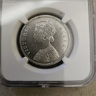 1862  c   India Silver Rupee  Au  164 Years Old Silver Coin In Super Condition 