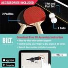 Official Size Indoor Tennis Ping Pong Table 2 Paddles Balls Black Yellow