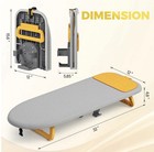 Compact Folding Ironing Board With Heat-resistant Iron Rest