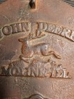 Vintage John Deere Cast Iron Corn Planter Seed Box Lid Moline Ill Antique