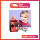 Kids Safe Box With Fingerprint Code  Talking Piggy Bank  Atm Savings Bank For Re