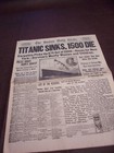 Titanic Full Newspaper 1912 Boston Globe Complete Newspaper