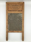       vintage Columbus Washboard Co  Dubl Handi 18  Wood   Metal Travel Washboard