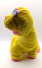 Fisher Price Dino-roars 1992 Yellow Dinosaur Plush Nylon Tested And Working