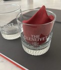 The Glenlivet Scotch Whiskey Rocks Glasses Beaded Bottom Design  Set Of 2