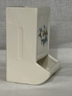 Vintage Ceramic Mccoy Wall Hanging Match Box Holder Flower Design White