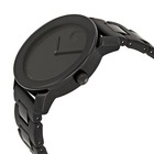 Movado Men s Black Bracelet Watch Bold Black Dial Polyurethane   Steel   3600047