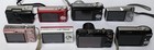 Sony  Fujifilm  Panasonic  Nikon  Olympus Digital Cameras For Repair Lot Of 8