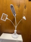 Ott Lamp White Magnifying Desk Lamp With Clip   Fluorescent Light For Crafting