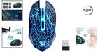 M2 Gaming Mouse  Ergonomic  Wireless  And Light-up With Adjustable Dpi Settings