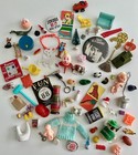 75 Vintage Trinkets Lot Letter Press Tray Miniatures Collection Junk Drawer Fun