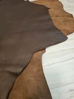 4-5oz Veg-tan Chocolate Brown Leather D-shoulder Panel sheet square milled 11 s