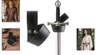 Black Medieval Viking Sword Leather Belt With Scabbard - Ideal For Larp Events