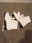 Gs Girls Figure Skates White Size 2 Youth Used Ice Skates
