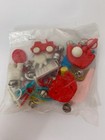80s Plastic Charm Necklace With Charms