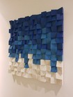  2-panel  Art Geomatic Wooden Decor acoustic Wood Wall Panel 3d Sound Diffuser 