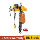 Electric Chain Hoist 1100 Lbs 15 Ft Lifting Height Single Phase Overhead Crane