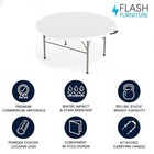 Flash Furniture Dad-154z-gg Round Folding Table  60 5  W  60 5  L  29 5  H 